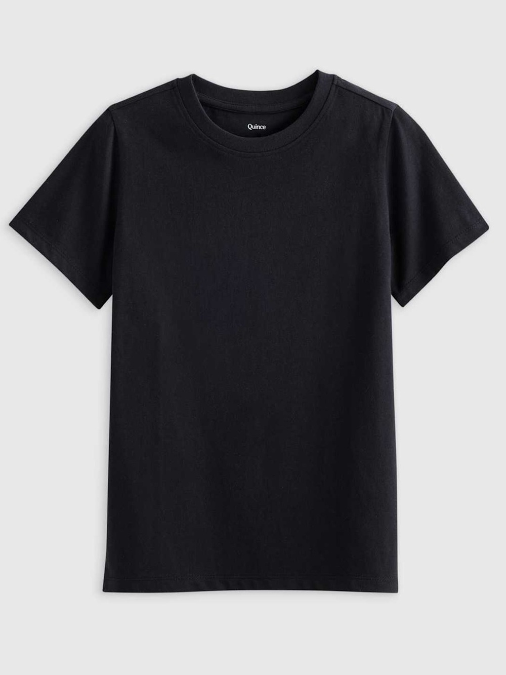 Quince Organic Cotton Jersey Short Sleeve Tee Black - Size 4T